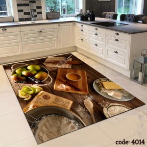 4014فرشینه اشپزخانه طرح کیک سیب
