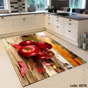 4074 فرشینه اشپزخانه طرح سیب سرخ