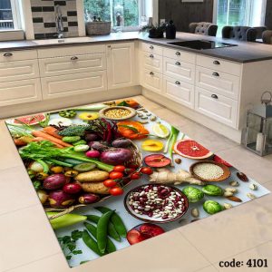 4101فرشینه اشپزخانه طرح اشپزی رنگی