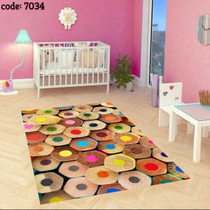 7034فرشینه نوجوان طرح مداد رنگی
