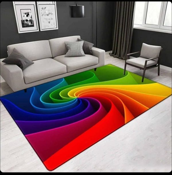فرشینه طرح رنگین کمان ابعاد 140 در 300 قیمت 1350000